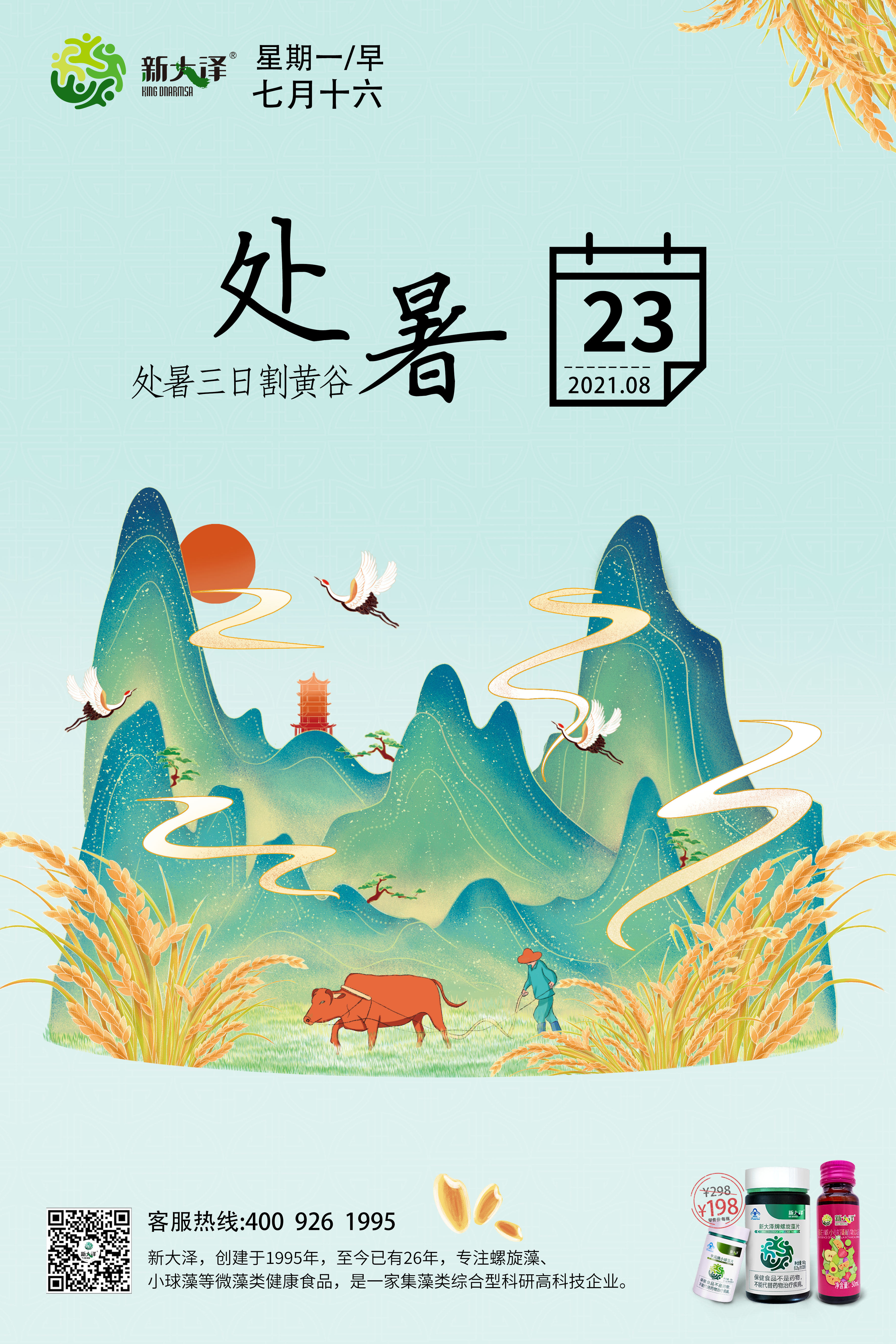新大澤|螺旋藻|小球藻2021年8月23日微藻早安